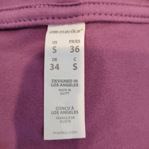 Marika Mesh Striped Long Sleeve Activewear Top - Picture 6 of 6